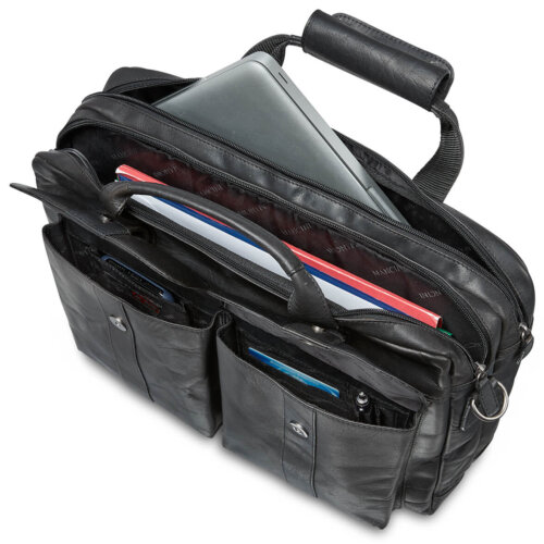 Porte-Document à deux compartiments pour portable 15.6 po.
