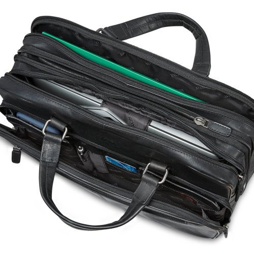 Expandable Double Compartment Briefcase for 15.6'' Laptop / Tablet