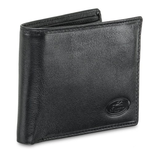 Portefeuille pour hommes RFID avec volet au centre et pochette pour la monnaie