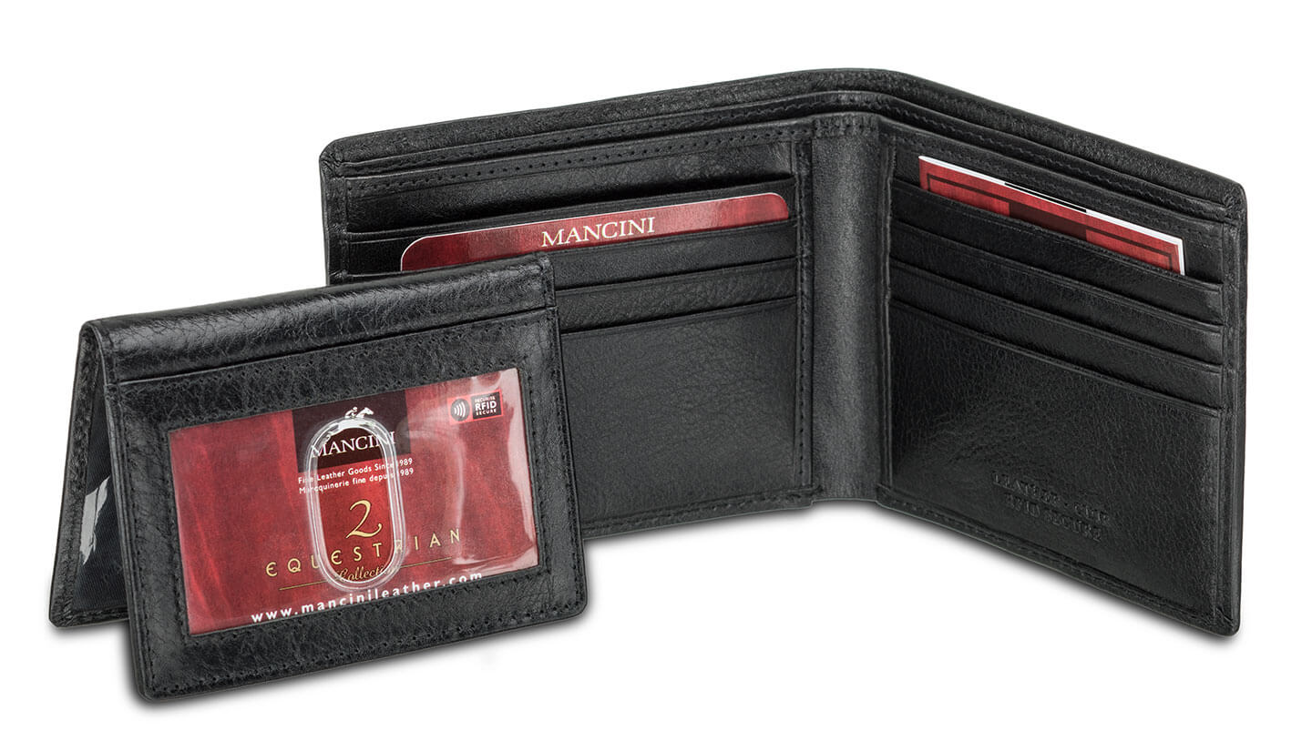 Portefeuille RFID avec porte-carte amovible pour homme