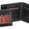 Portefeuille RFID avec porte-carte amovible et pochette monnaie pour homme