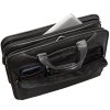 Triple Compartment Briefcase with RFID Secure Pocket for 15.6” Laptop / Tablet