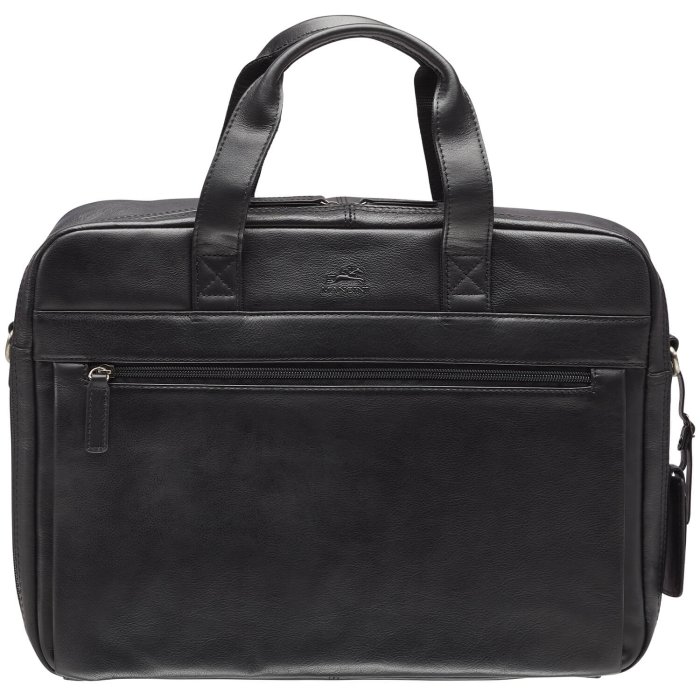 Single Compartment Briefcase with RFID Secure Pocket for 15.6” Laptop / Tablet