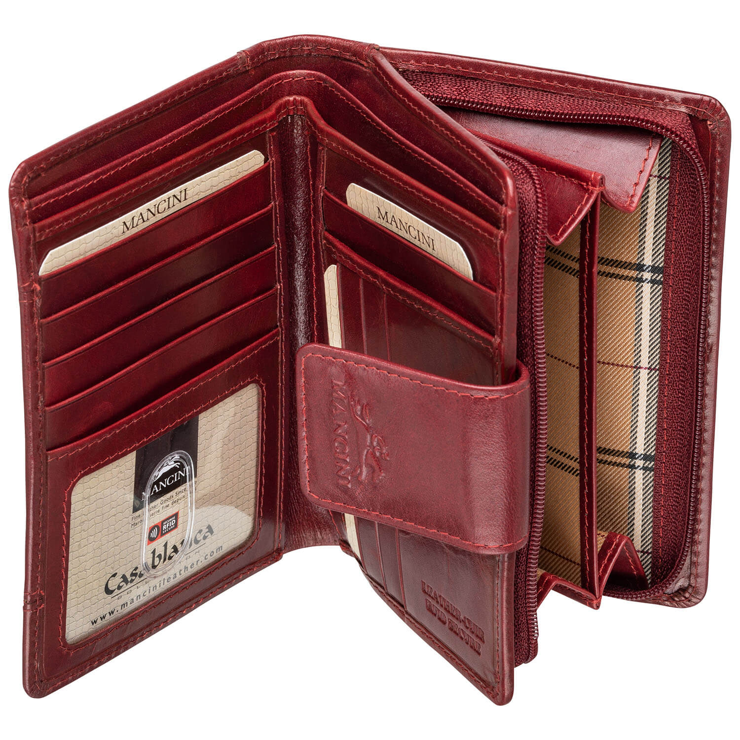 Portefeuille RFID moyen pour dames Portefeuille RFID moyen pour dames