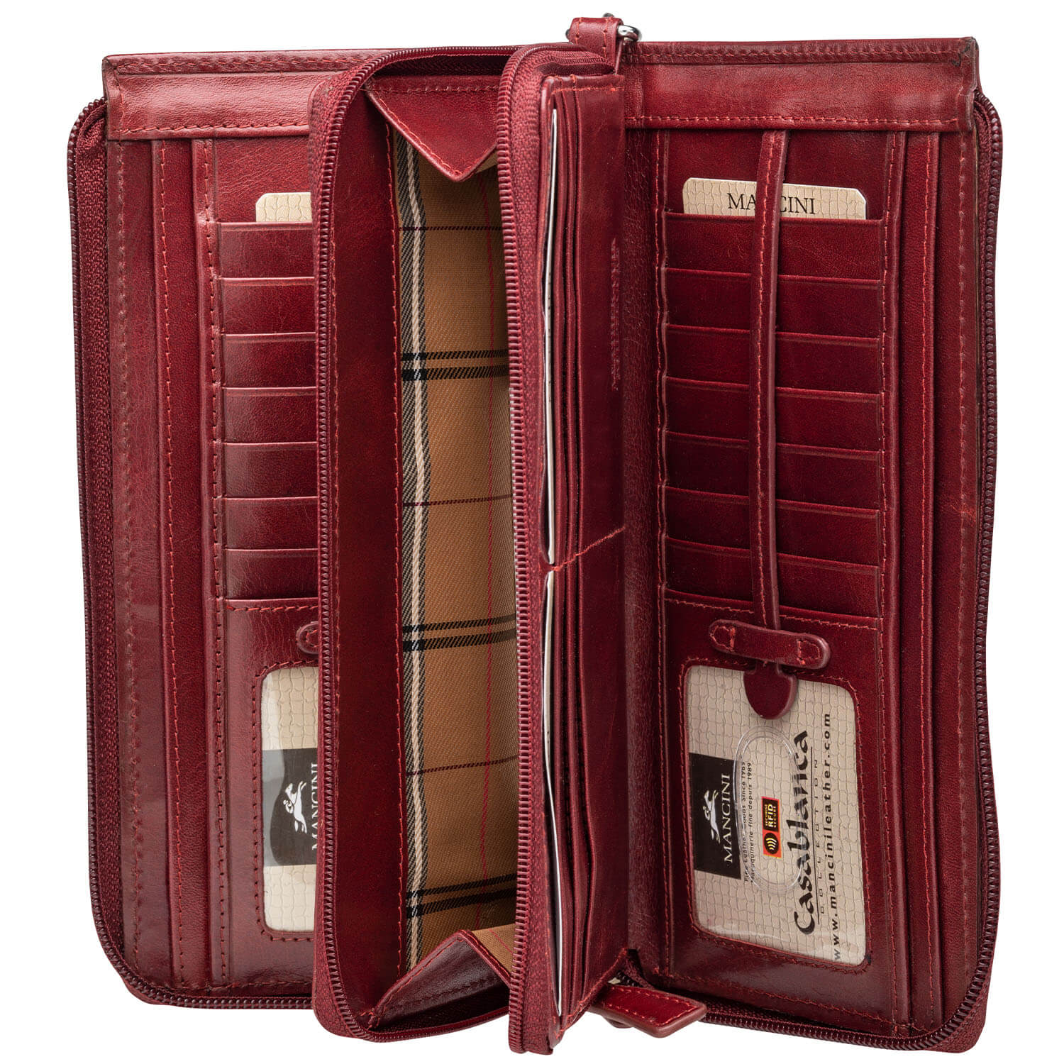 Portefeuille RFID Clutch pour dames