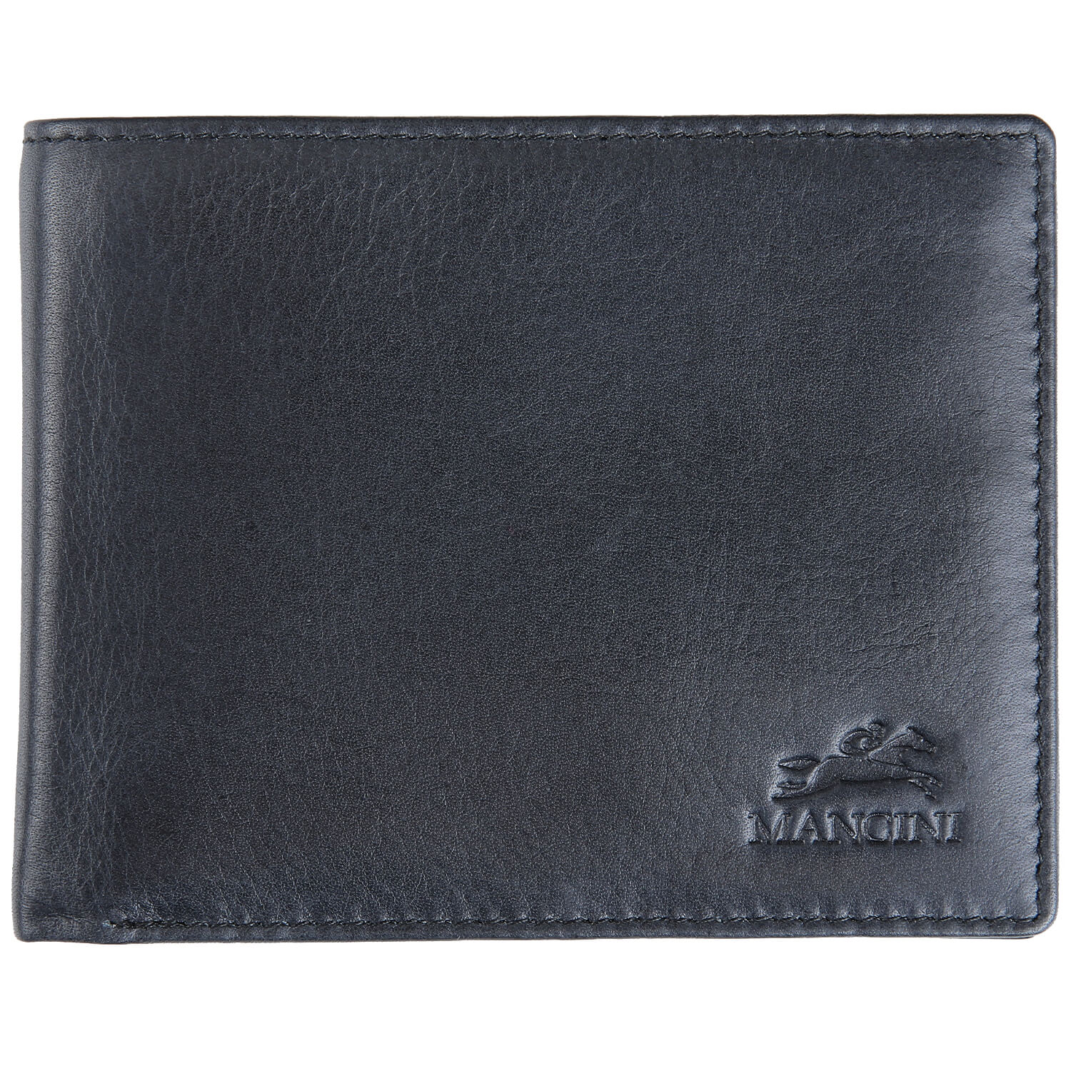 Center Wing RFID Wallet with Coin Pocket