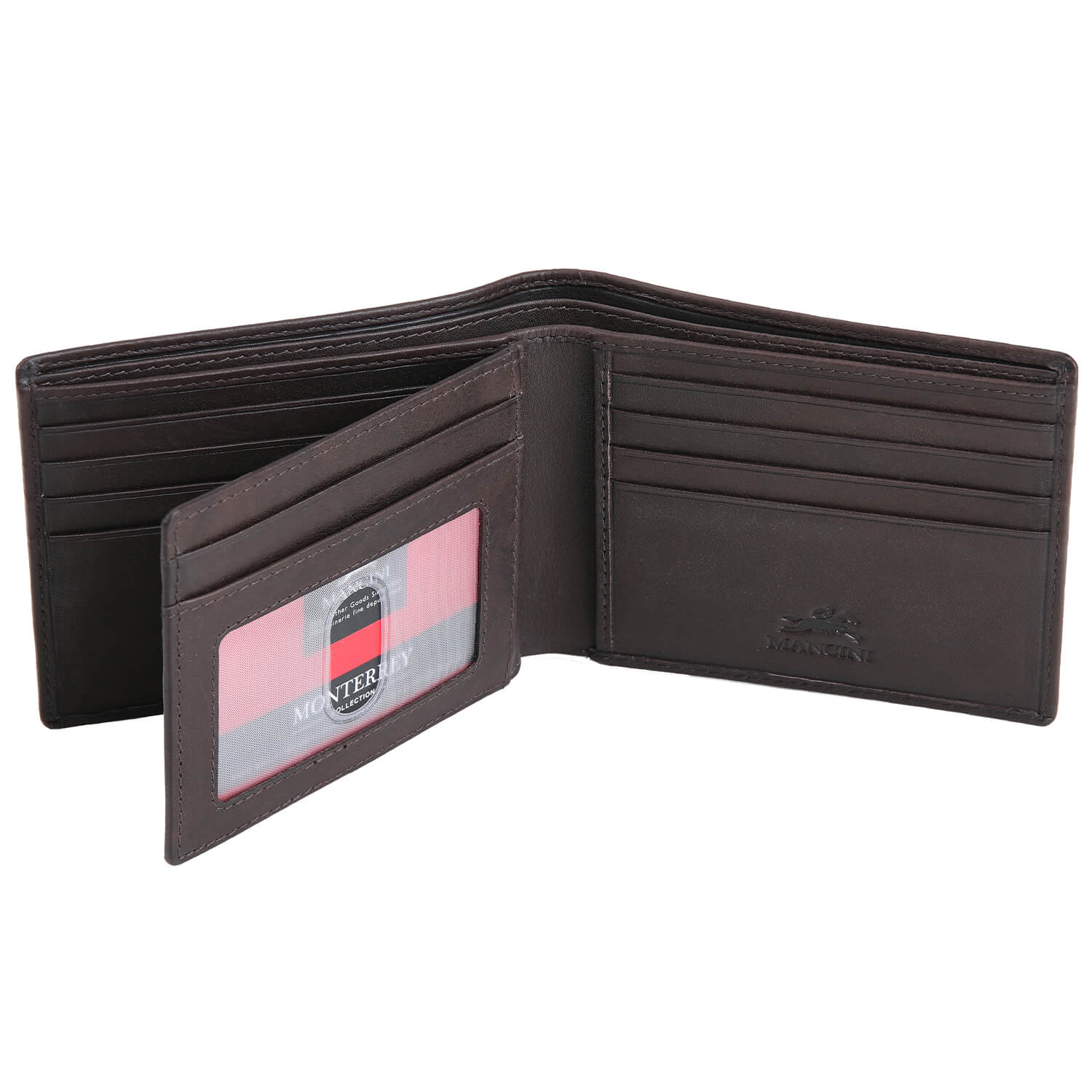 Portefeuille pour hommes avec volet au centre