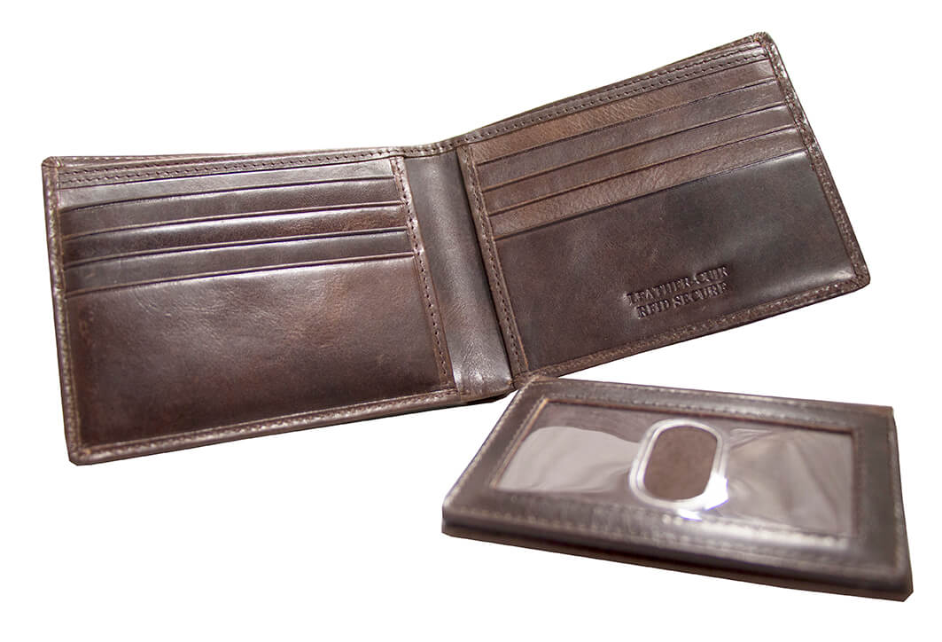 Portefeuille RFID avec porte-carte amovible pour homme