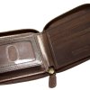 Portefeuill RFID à fermeture éclair avec porte-carte amovible pour homme