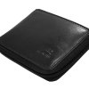 Portefeuill RFID à fermeture éclair avec porte-carte amovible pour homme