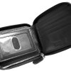 Portefeuill RFID à fermeture éclair avec porte-carte amovible pour homme