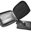 Portefeuill RFID à fermeture éclair avec porte-carte amovible pour homme