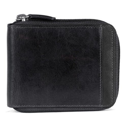 Men’s Zippered Wallet with Removable Passcase