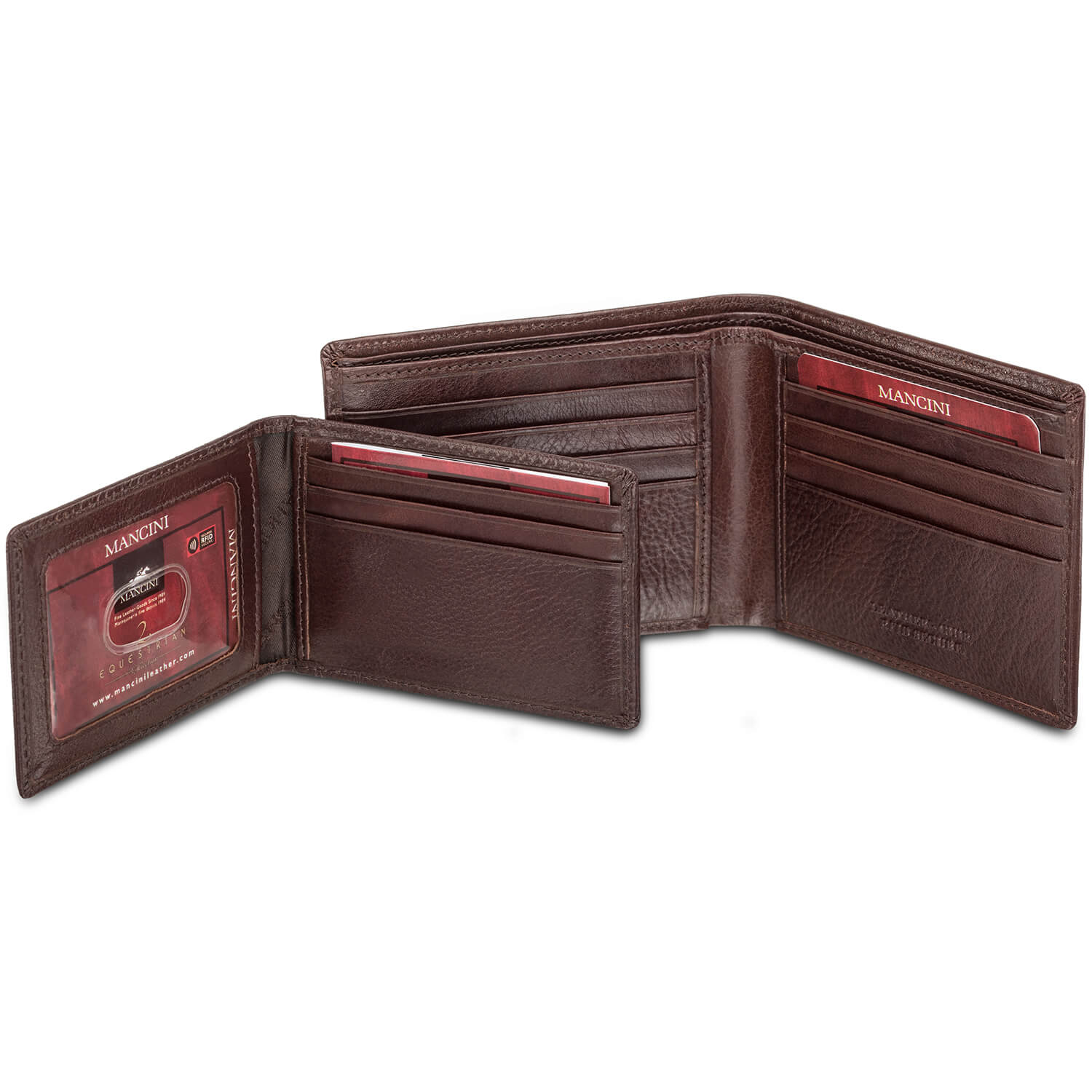 Portefeuille RFID avec porte-cartes amovible pour homme