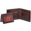 Portefeuille RFID avec porte-carte amovible et pochette monnaie pour homme