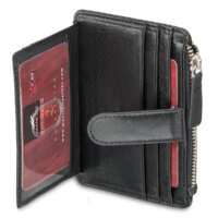 52957_Black_4 EQUESTRIAN-2 Collection RFID Secure Card Case and Coin Pocket
