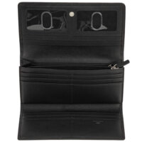 Red Basket Weave Rfid Secure Trifold Wallet