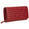 Red leather purse