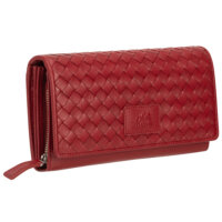 Red leather purse