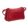 Pebbled Charlize Crossbody Bag in red leather