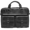 Black Buffalo Briefcase With Dual Compartments For 15 6 Laptop