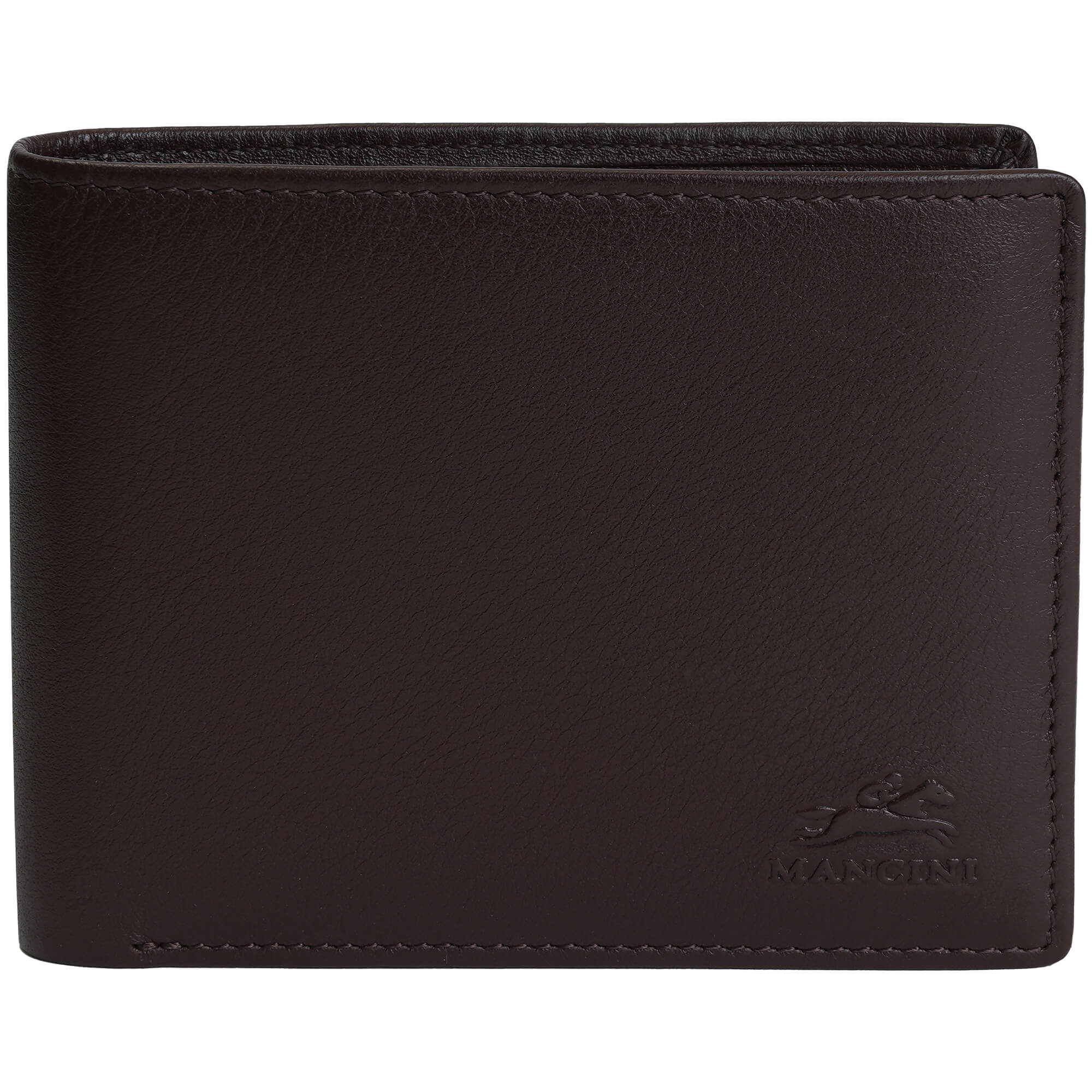 Mancini Leather Men's Bifold Passcase Credit Card ID Wallet